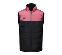 Gilet Riscaldato Uomo Giubbotto Invernale,Elettrico Doppio Interruttore Regolabile 9 Riscaldatori Gilet in Velluto Taglie Forti Top Termico Comoda Cappotto Riscaldato Protezione dal Freddo