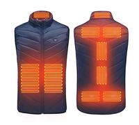 Gilet Riscaldato USB, Giacca Riscaldata Uomo Donna, Gilet Riscaldante Elettrico 3 Temperatura Regolabile, Giacche Riscaldate Lavabile, Giubbotto Trekking Invernale Giubbino per Moto Pesca Lavoro (XL)