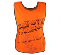 Gilet Safety Maker per il tempo libero con elementi di design riflettenti S-M arancione