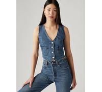 Gilet sartoriale in denim Blu / Big Yikes levi > clothing > women