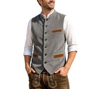 Gilet senza maniche con design in velluto a coste per il tema 'Oktoberfest, | Giubbotti Uomo Senza Maniche Cotone Verde Montone Renna Caldi Tecniche Doppio Cardiganuomo Quale Personalizzata Tipi