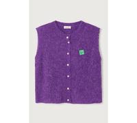 Gilet senza maniche girocollo EAST Viola L Tinta unita