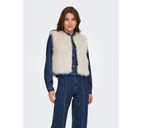 Gilet senza maniche soffice Beige XS Tinta unita