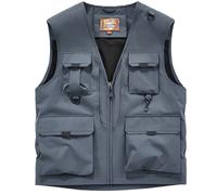 Gilet Senza Maniche Unisex Per Adulti Classico Da Lavoro All'Aperto Antivento