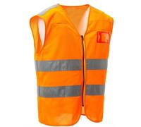 Gilet Smanicato Alta Visibilità 3M Rete Traspirante Leggero Bici Bicicletta