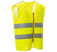Gilet Smanicato Alta Visibilità 3M Rete Traspirante Leggero Bici Bicicletta