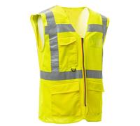 Gilet Smanicato Alta Visibilità 3M Rete Traspirante Leggero Bici Bicicletta