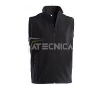 Gilet smanicato softshell tessuto tecnico AERRE RACE N 280gr elasticizzato S-XXL