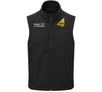 Gilet Softshell Personalizzato Con Logo Ricamato Gas Safe Foderato In Pile