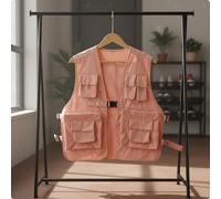 Gilet Tattico Nero Multitasca Smanicato Multi Tasca Traspirante Gilet da Esterno