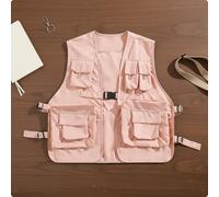 Gilet Tattico Nero Multitasca Smanicato Multi Tasca Traspirante Gilet da Esterno