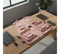 Gilet Tattico Nero Multitasca Smanicato Multi Tasca Traspirante Gilet da Esterno
