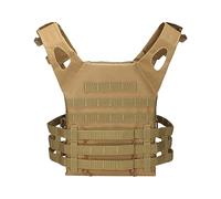 Gilet tattico, per uomo e donna, per softair, leggero, da caccia, per softair, abbigliamento multiuso, per attività all'aperto, paintball, gioco di guerra, camouflage, cachi, Taglia unica