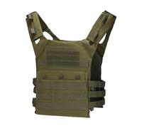 Gilet tattico, per uomo e donna, per softair, leggero, da caccia, per softair, abbigliamento multiuso, per attività all'aperto, paintball, gioco di guerra, camouflage, verde, Taglia unica