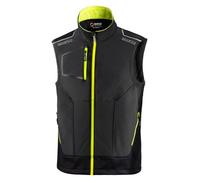 SPARCO GILET TECNICO ILLINOIS TECH LIGHT VEST GRIGIO/GIALLO CON TASCHE DA LAVORO