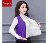 Gilet Termico Da Donna Foderato In Pile Imbottito Trapuntato Per Il Corpo Casual