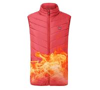 Gilet Termico, Giacca Invernale riscaldata elettrica Calda all'aperto Gilet riscaldante USB Panno Termico Piuma Campeggio Escursionismo Giacca da Caccia Calda, Blu, M(Red,3XL)