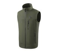 Gilet termico termoelettrico da uomo con sistema di controllo intelligente 9, attrezzatura termica adatta per attività all'aria aperta in climi freddi (verde, XXL)