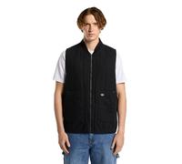 Gilet trapuntato Dickies in tela nera taglia S