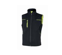 U-Power SATURN Lady Giacca da Uomo, Senza Maniche, Abbigliamento Invernale Casual, Antivento, Impermeabile, Zip Intera, Capispalla Confortevole, per Escursionismo, Corsa, Ciclismo (BLACK CARBON_2XL)