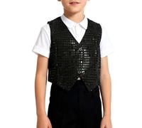 Gilet Unisex Con Paillettes, gilet PerDanza, Feste, Spettacoli, Costume per Ragazzi E Ragazze, Giacca Per Bambini, con paillettes Lucide, Jazz, Hip Hop, Balletto, Spettacolo, costume PerFeste