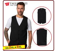 gilet uomo classico corpetto elegante TAGLIE FORTI dalla 2xl alla 7xl JP1880