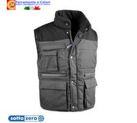 GILET Uomo Imbottito Multitasche Invernale Da Lavoro SOTTOZERO Smanicato Antares