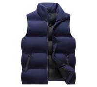Gilet Uomo Invernale Termico, Smanicato Uomo Gilet Imbottito Casual Antivento Taglie Forti Giacchetto Caldo Antivento Gilet da Lavoro Spesso Invernale Smanicato Uomo Piumino Cappotto Trapuntato Corto