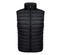 Gilet Uomo Lavoro Invernale Leggera Antivento Senza Maniche Cappotto Casual Elegante Smanicato Piumino Stand Collare Caldo Taglie Forti Giacca Softshell Sportiva Imbottito Giubbotto Cotone Corto