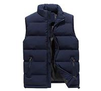 Gilet Uomo Lavoro Invernale Leggera Caldo Smanicato Cappotto Antivento Sportiva Senza Maniche Giacca Softshell Senza Cappuccio Casual Taglie Forti Piumino Cotone Trapuntato Giubbino Elegante Imbottito