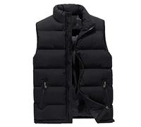 Gilet Uomo Lavoro Invernale Leggera Caldo Smanicato Cappotto Antivento Sportiva Senza Maniche Giacca Softshell Senza Cappuccio Casual Taglie Forti Piumino Cotone Trapuntato Giubbino Elegante Imbottito