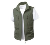Gilet Uomo Multitasca ,Gilet Uomo Estivo Lavoro Multitasca Senza Maniche Smanicato Leggero Asciugatura Rapida Traspirante da Pesca Escursionismo Caccia Fotografia Campeggio Sportivo all'Aperto