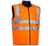 Gilet Vest Hi Viz Bodywarmer Pro Heavy Duty Reversibile Uomo Blackrock