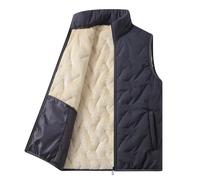 Gilet Zip Uomo in Pile Smanicato Pullover Maglione con Cerniera Intera Moda Giacche Tinta Unita Casual Calda Cappotto Senza Maniche in Cotone Trekking Sportivo Outwear Giacca Invernale Antivento Uomos