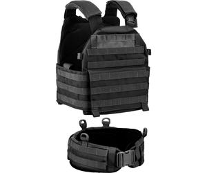 GiletTattico Vest Carrier DEFCON5 D5-BAV13 B BLACK Militare Cinturone MOLLE NERO