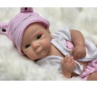 Gileutay Bambola realistica in silicone da 30,5 cm per neonato realistica bambola realistica in silicone rinato anatomicamente corretto