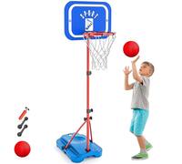 GILIKOKO Canestro da Basket per Bambini Altezza Regolabile da 110 a 190cm Canestro Basket Esterno Piccoli Giocattoli per Bambini di 3, 4, 5, 6, 7, 8 anni Regalo di Compleanno per Natale