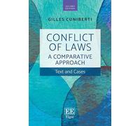 Gilles Cuniberti Conflict of Laws: A Comparative Approach (Copertina rigida)