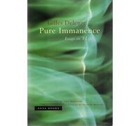 Gilles Deleuze Pure Immanence (Tascabile)