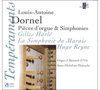 Gilles Harlé Louis Antoine Dornel: Pièces d'orgue & Simphonies / Cantata "L (CD)