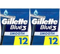 Gillette Blue 3 Smooth Rasoi usa e getta, 12 unità (confezione da 2)