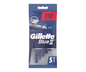Gillette Blue Ii Rasoi Usa E Getta Lama Doppia Per Rasatura Delicata 5 Pezzi