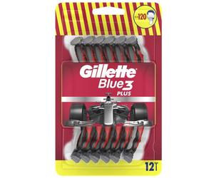 Gillette Blue3+ Red Rasoi usa e getta, 12 pz