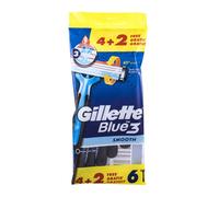 Gillette Blue3 Smooth 6Pc Per Uomo (Rasoio)