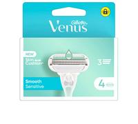Gillette Caricabatterie Venus Smooth Sensitive con 4 ricariche - Rasoio elettrico