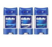 Gillette Deodorante Gel Lotto Misto Arctic Ice Power Rush Cool Wave Variety...
