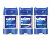 Gillette Deodorante Gel Lotto Misto Arctic Ice Power Rush Cool Wave Variety C...