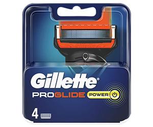 Gillette Fusion 5 Proglide Power Lamette da Barba, per Rasoio di Sicurezza, Confezione da 4 Ricambi da 5 Lame, Rifinisce le Aree più difficili