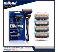 Gillette Fusion 5 Proglide Rasoio Rasoio di sicurezza manuale Maniglia FlexBall Ricariche lama a 5 strati per rasatura barba viso da uomo