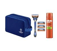 UEFA Champions League Special Edition Gillette Fusion5 Power Razor for Men, 1 Gillette Razor, 4 Blade Refills + Fusion Shave Gel